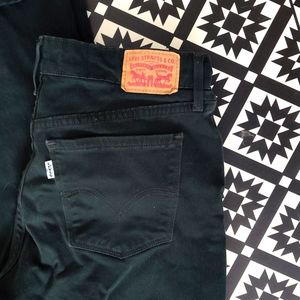 Levi's 505 straight Olive green pants